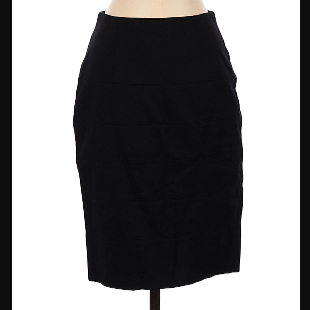 INC International Concepts Women's‎ Size 2 Bodycon Pencil Skirt Black Slit Back